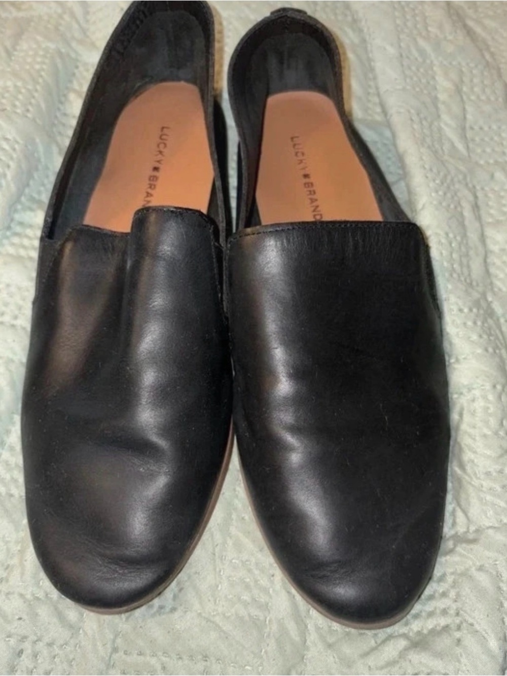 Lucky Brand women’s Black Slip-On Loafers